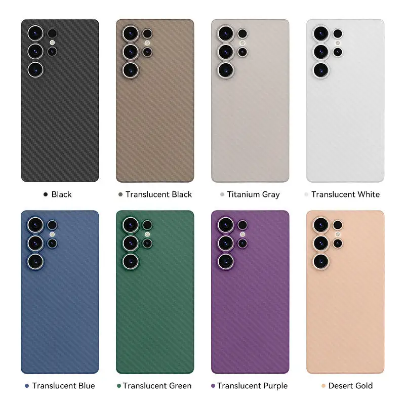 product minimalist nano ultra thin for samsung for galaxy s25 ultra phone case new pp carbon fiber texture mobile cover for s25 plus-7