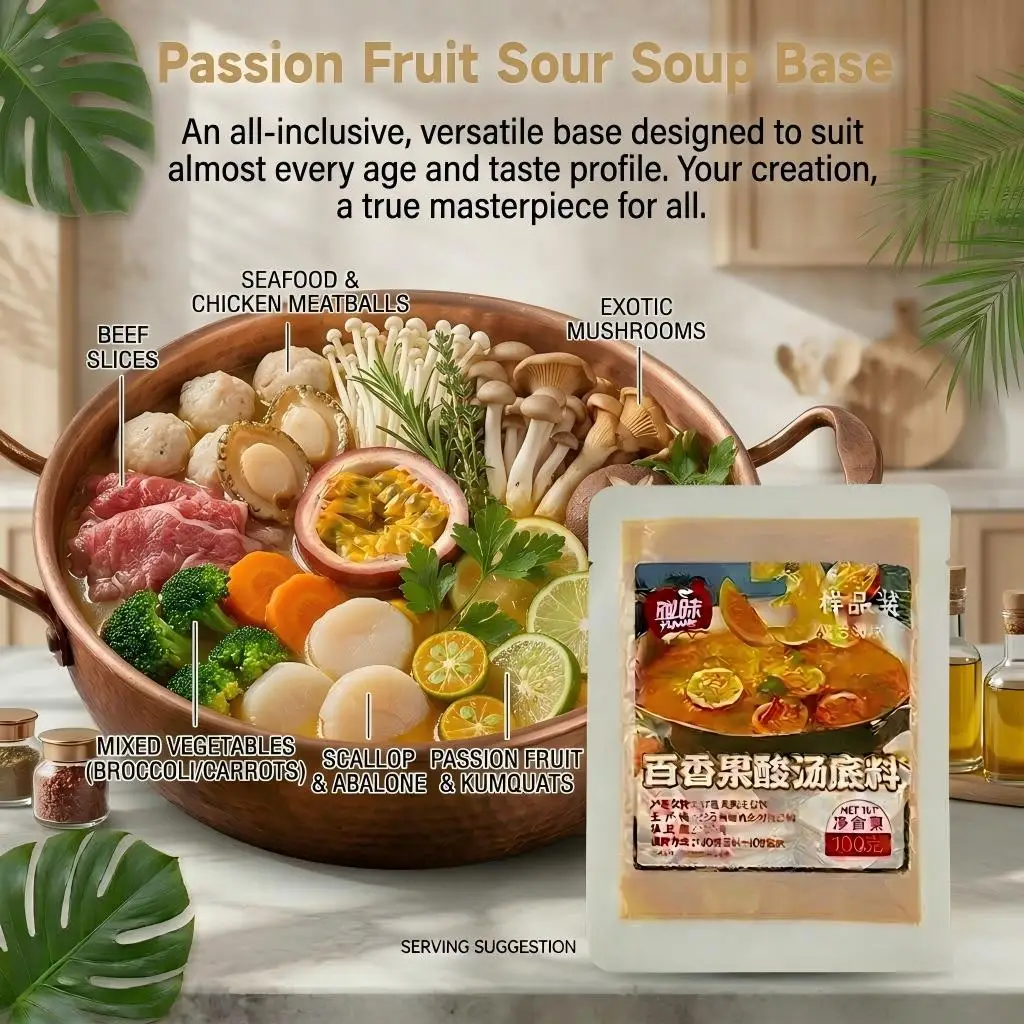 Basis Sup Asam Buah Markisa
Basis serba guna yang lengkap, dirancang untuk cocok dengan hampir semua usia dan selera