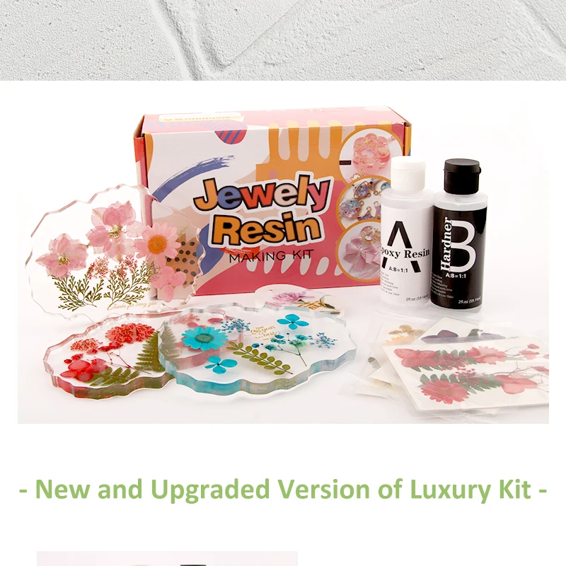 Wholesale Dried Flower Coaster Epoxy Resin Art Kit Resin Kit Set Craft