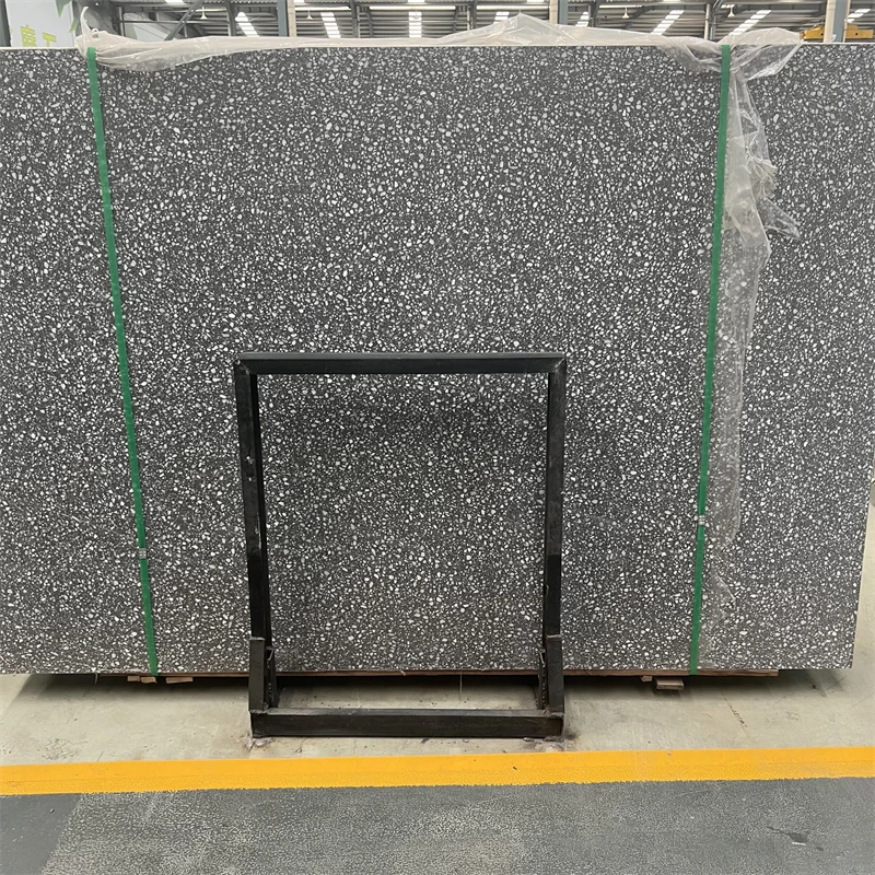 New Design Athenian Grey Terrazzo Stone Slab For Floor And Wall Decor High Quality Grey Terrazzo Tiles Countertop