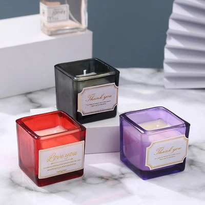 2021 лучшее качество Ароматизированная ароматическая свеча из соевого пчелиного воска в стеклянной банке