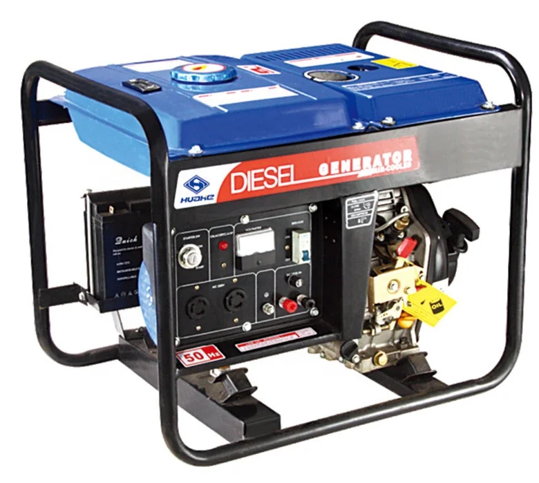 2KW Open Type Good Price Portable Single/Three Phase diesel Generator with ATS