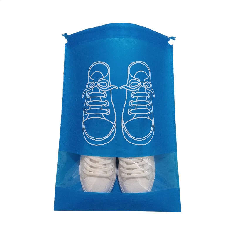 Wovilon Storage Bags 1 Pc Travel Shoe Bags, Drawstring Non-Woven