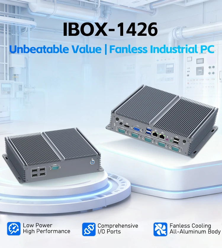 Intel Celeron 1037U Mini PC with Serial Parallel Port - Fanless