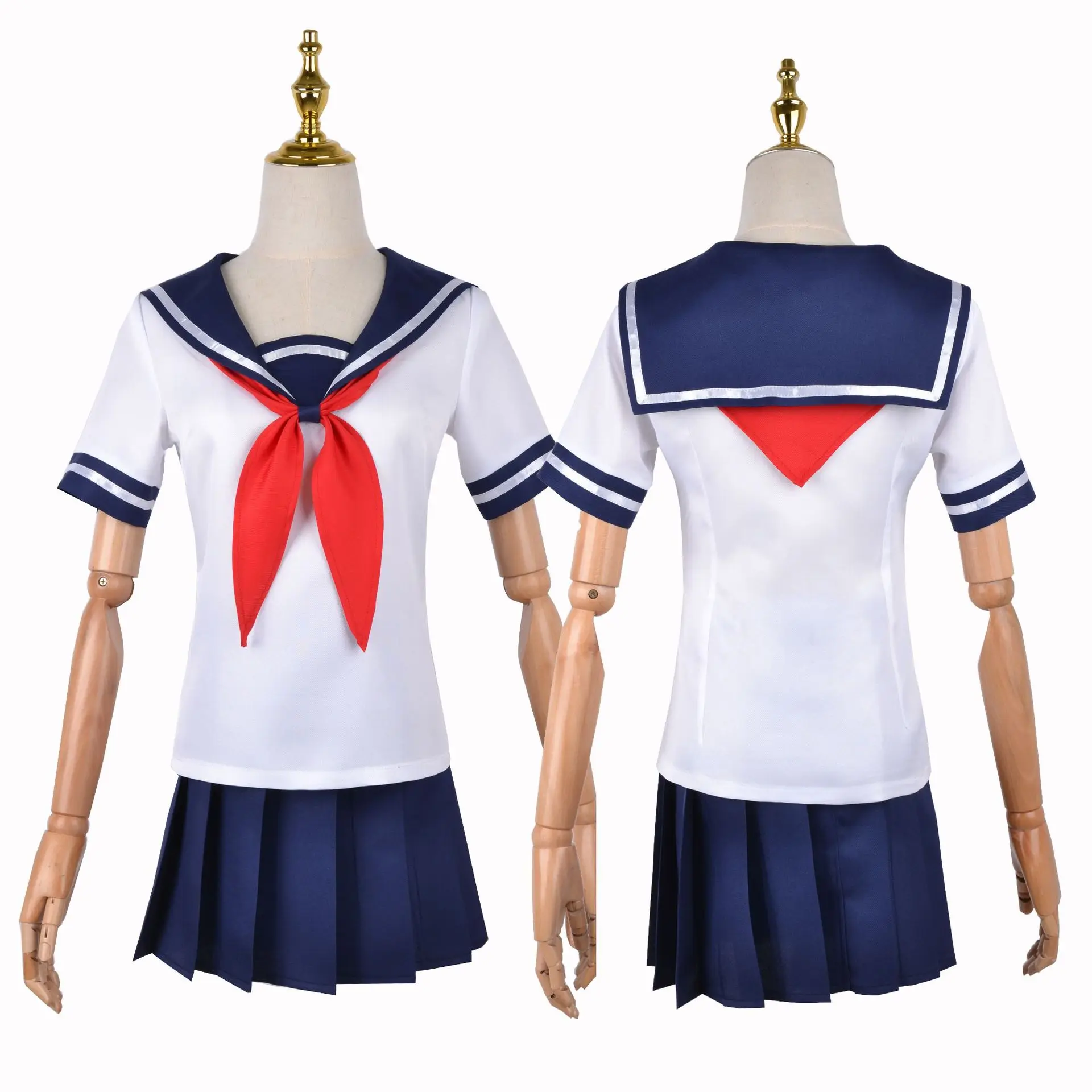 Game Yandere Simulator Cosplay Costume Ayano Aishi Uniform Yandere Chan Jk  School Uniform Women Outfit Sailor Suit T-shirt+skirt - Buy Chuunibyou Cosplay  Costume,Anime Clothing Costumes,Cosplay Costume Adult Product on 