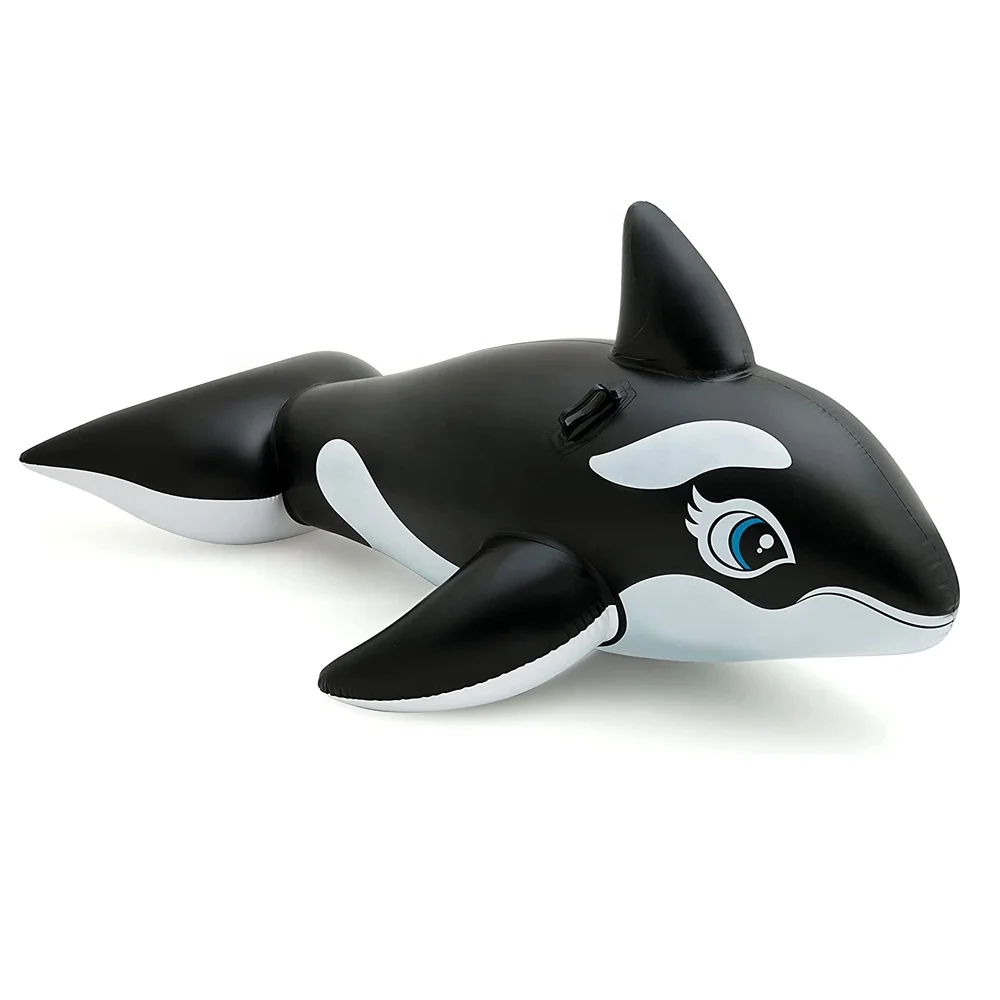 Inflatable Whale & Shark Pool Float for Kids Swimming Pool Inflatables Ride-on Summer Party Pool Toys Raft Lounge