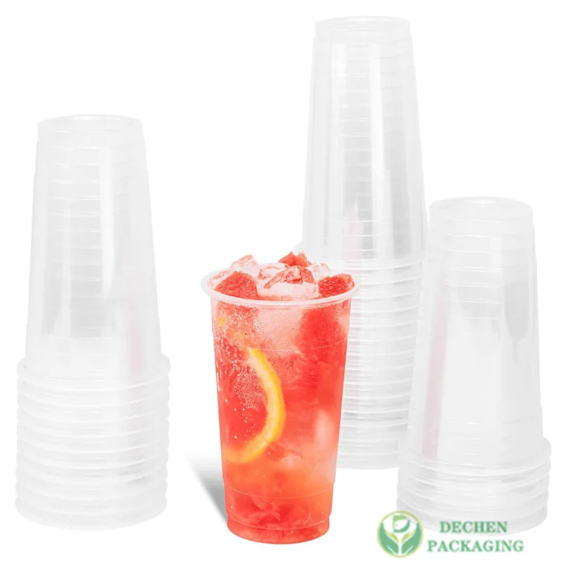 Cup Pet Frosted Plastic Cups Logo