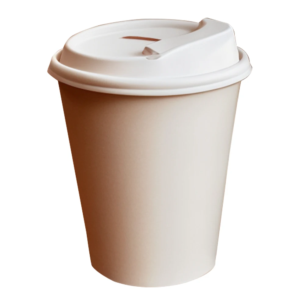 Hot Selling 16oz Double Wall Kraft Paper Cups Lids Disposable 100% Biodegradable Coffee Tea Food Craft Use Printed Material