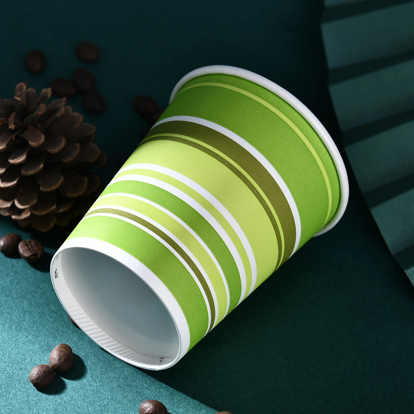 Ecofriendly Print Reusable Disposable Horizontal Ripple Single Wall