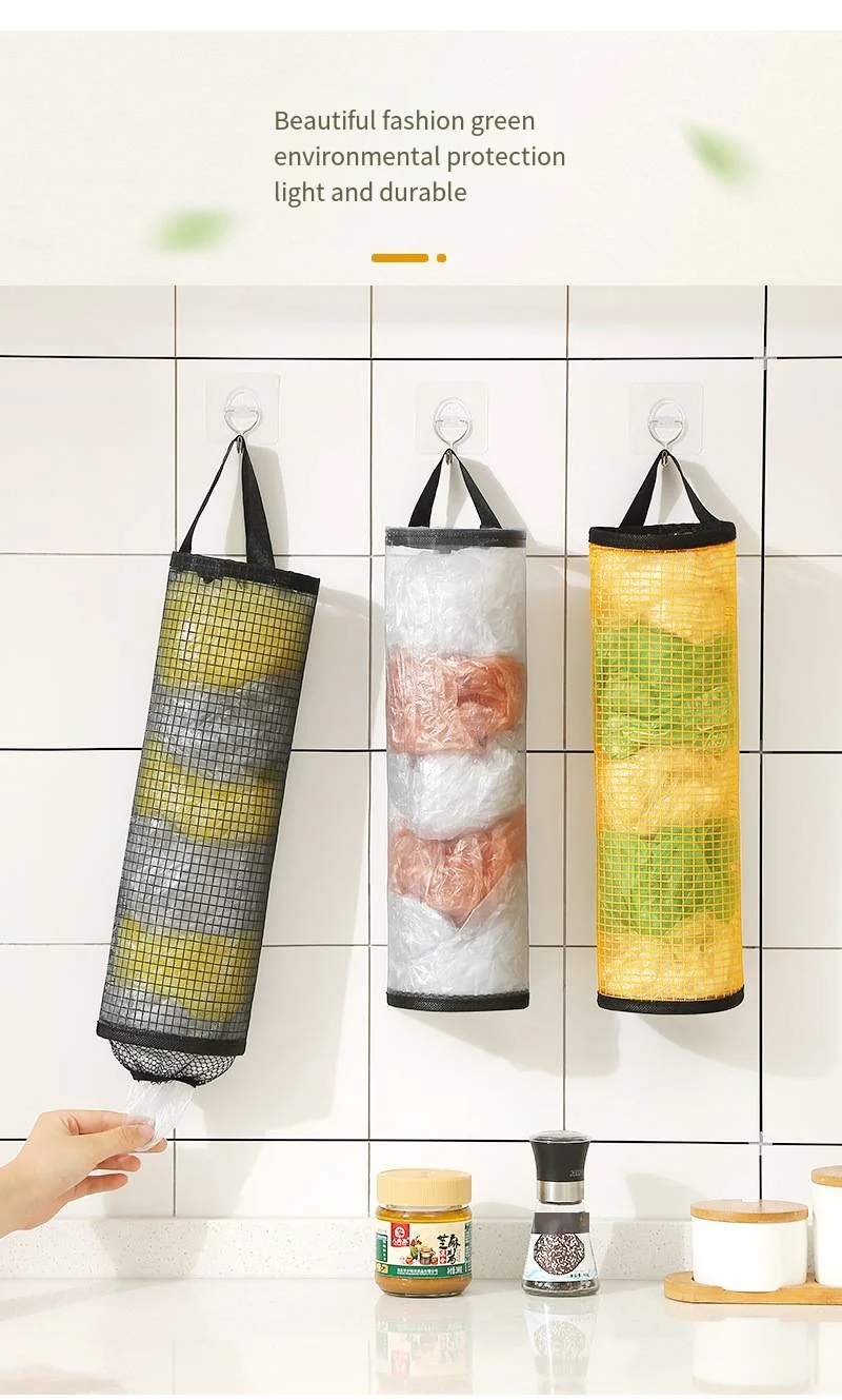 Kitchen garbage bag storage Hanging storage Sundries bag portable extractor plastic storage box manufacture