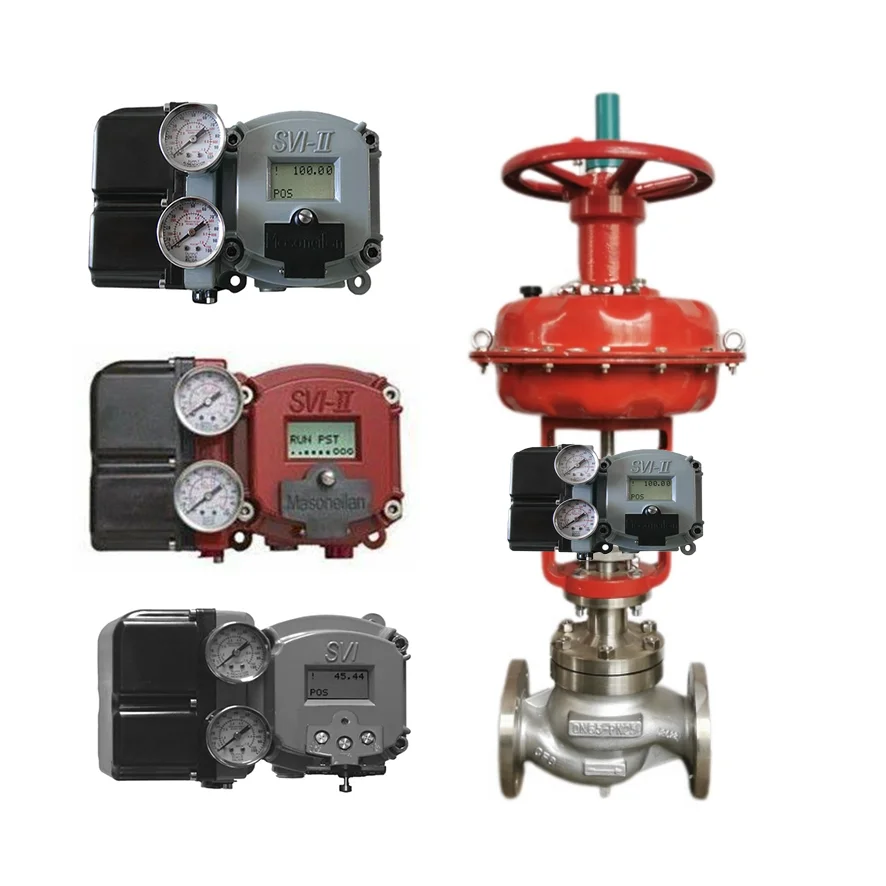 Pneumatic Actuator With Xiangjing digital Valve Positioner SVI2 AP-21113111 SVI2 AP-21123121 with Chinese control valve