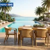 Set da pranzo da esterno in teak per hotel