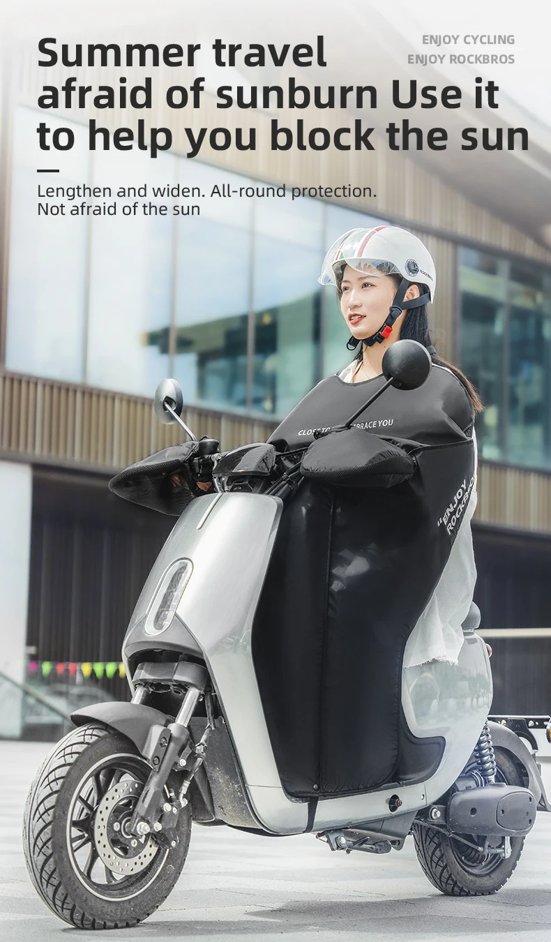 Rockbros Electric Vehicle Windshield Summer Waterproof Cover Ebike