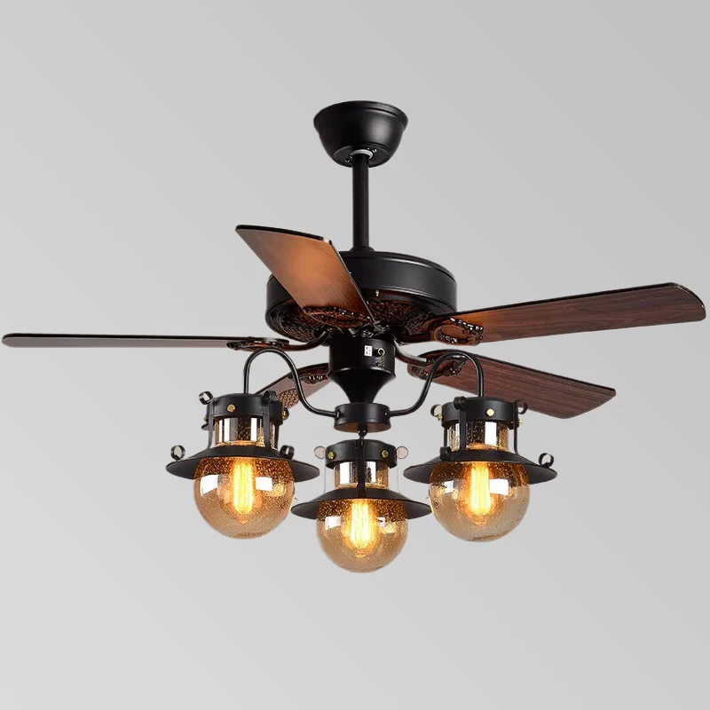 Grosir Lampu Kipas Angin BLDC Langit-langit LED Dimmable 5 Baling Modern dengan Lampu dan Kontrol Jarak Jauh