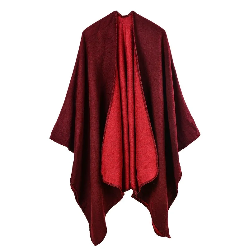 Damen Warm Tippet Fashion Lady Blanket Thick Bufanda Designer Cape Winter Cashmere Scarf Women Scarfs Stol_voghion.com