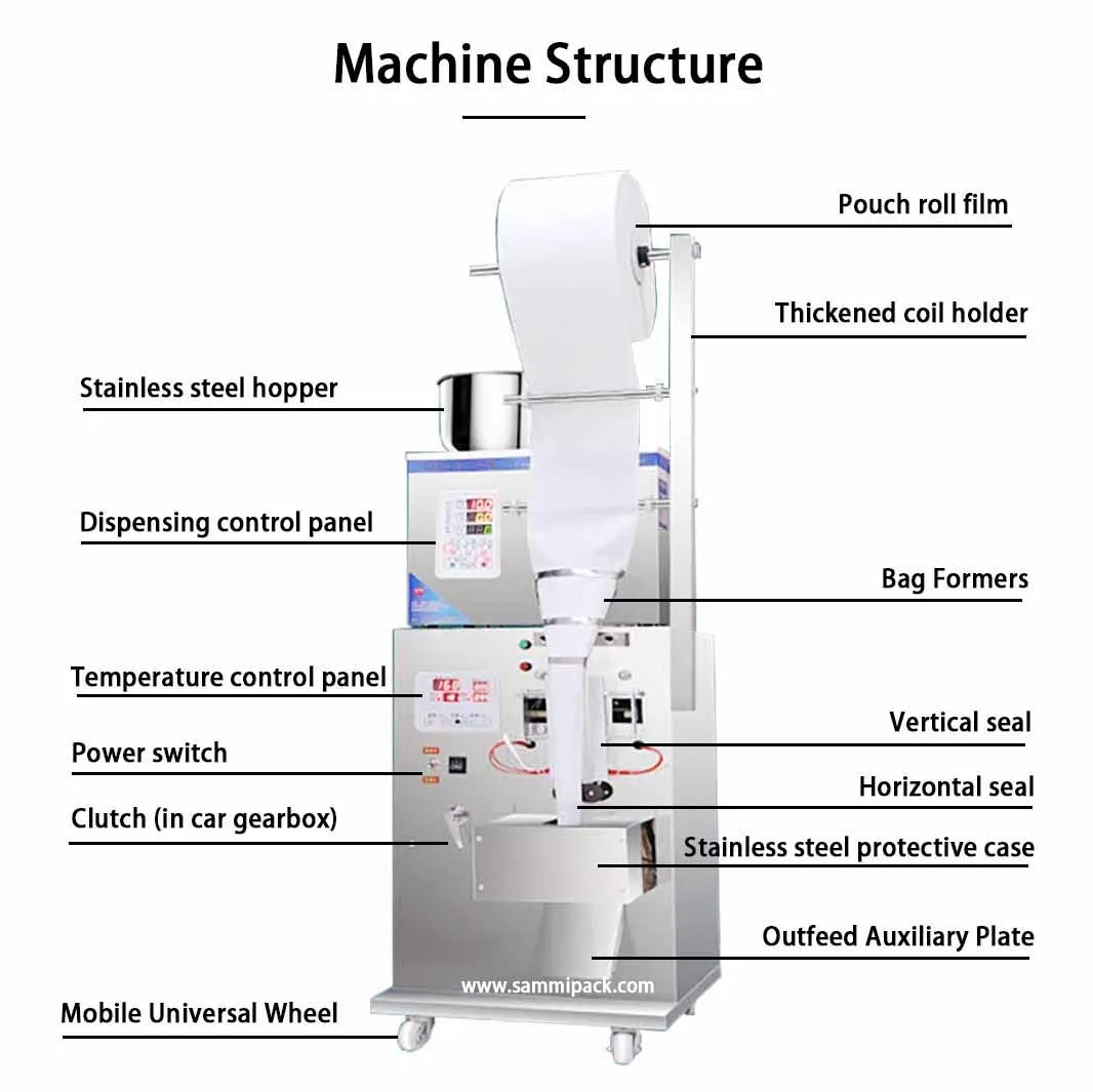 Quality Small Stick Bag Packing Machine Sealer Weighing Machine 2G to 200G