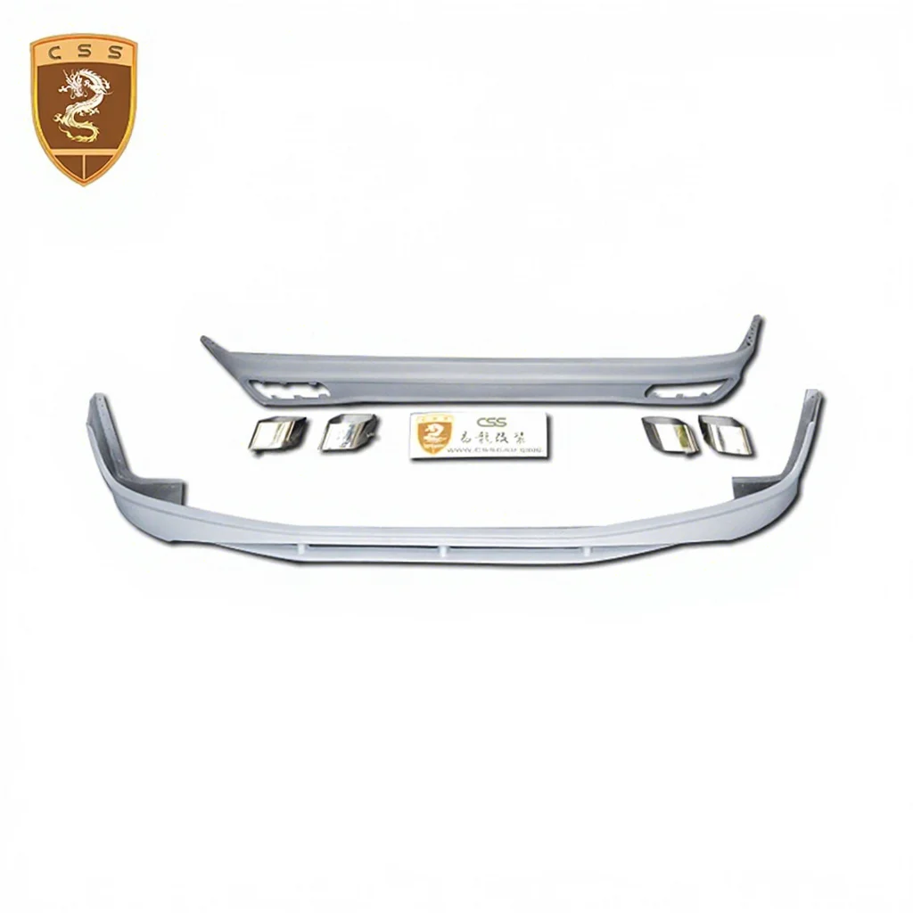 AT Style PU Material Body Kit For Audi A8 Front Lip Rear Diffuser