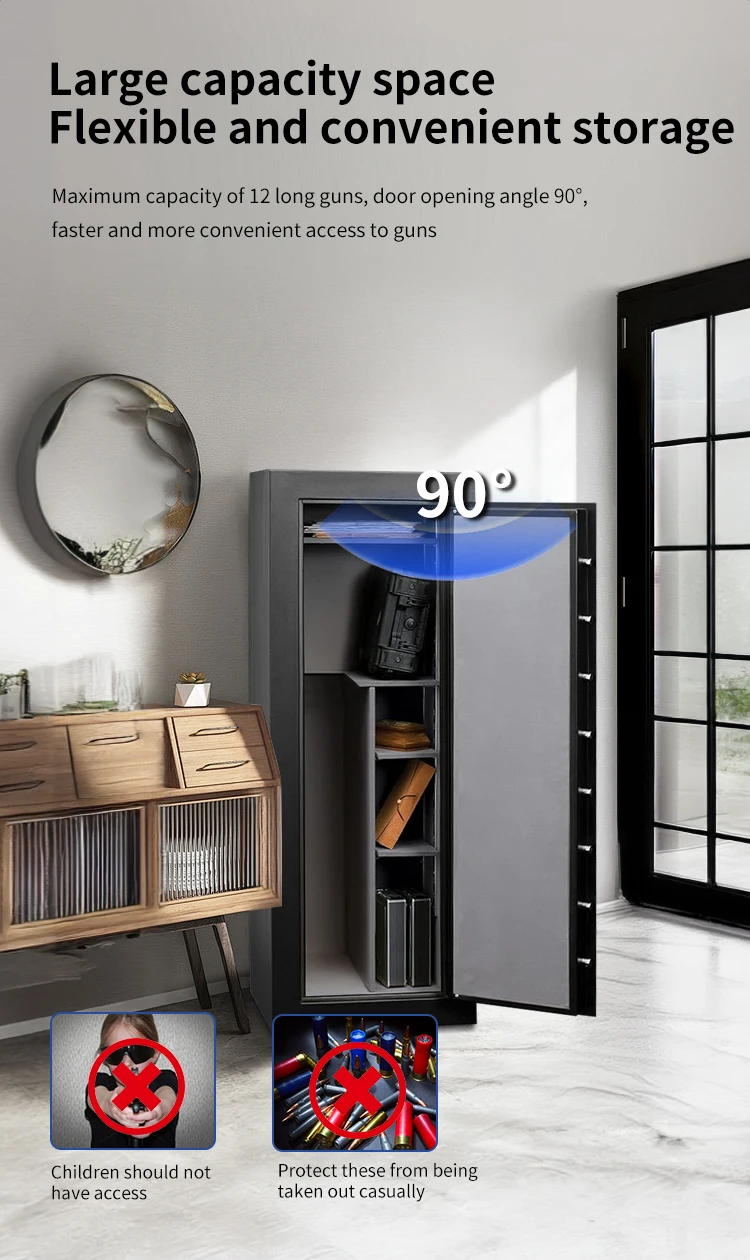 CEQSAFE Made in China High Security Digital Cabinet Home Gun Safe Box details