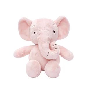 Manufacturer Custom Soft Stuffed Elephant Plush Toy Doll PP Cotton Filled Push Toys