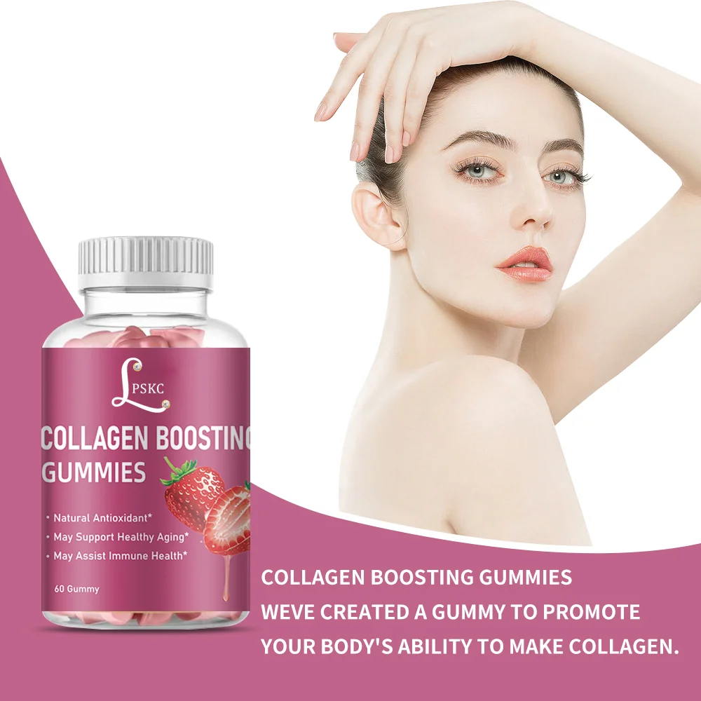 Collagen Gummies Beauty Skin Care Hyaluronic Acid Vitamin C Collagen ...