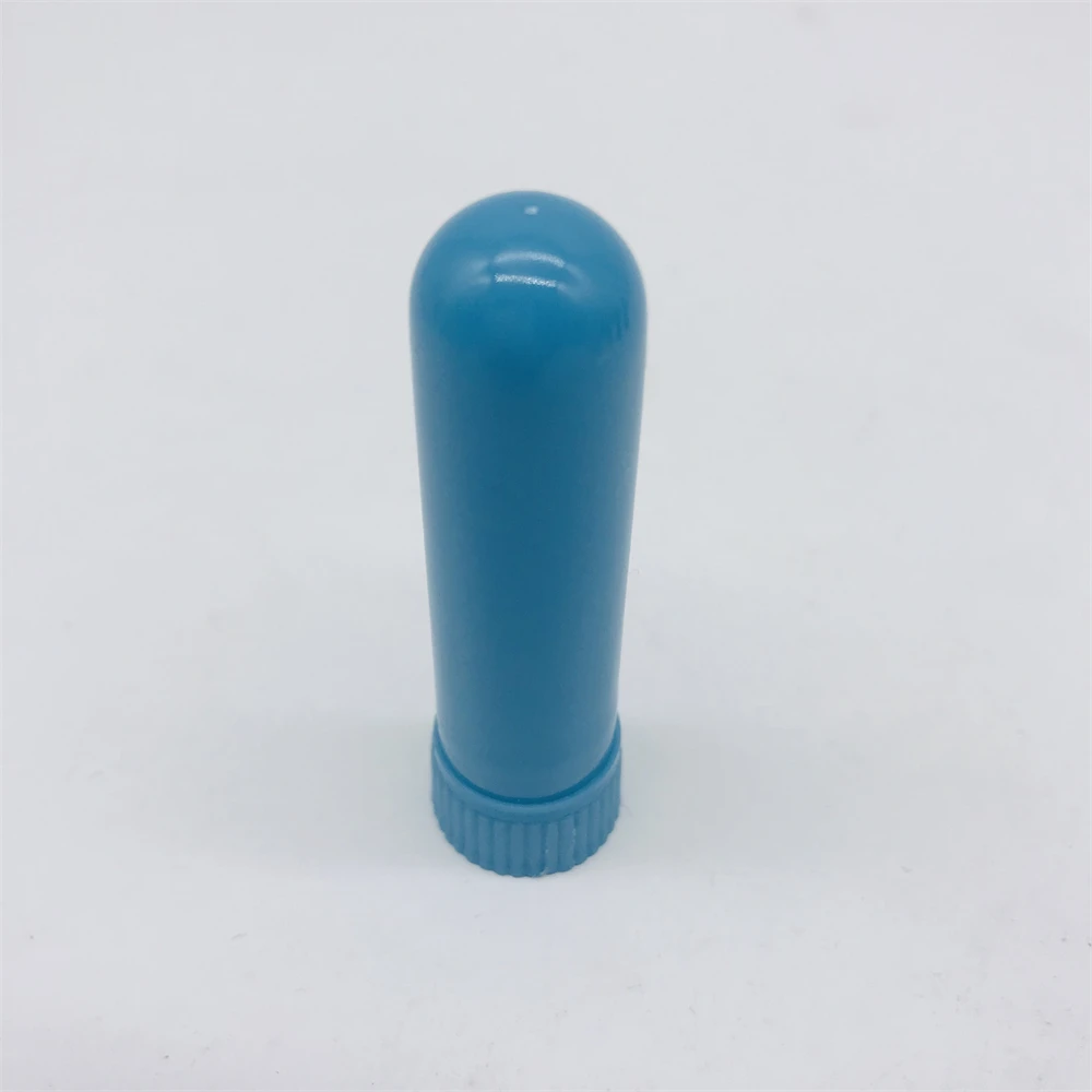 product excellent quality multi color optional empty nasal inhaler tube shape pp 5ml nasal inhaler with cotton wicks for essential oil-35