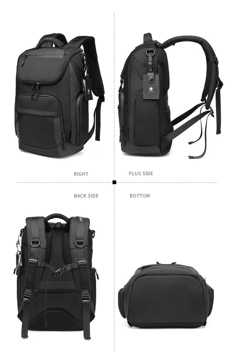 Ozuko 9409 Anti Theft Custom Travelling Backpack Business Laptop Bag ...