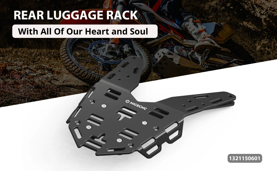 Nicecnc Aluminum Rear Luggage Rack for KTM 690 Enduro R