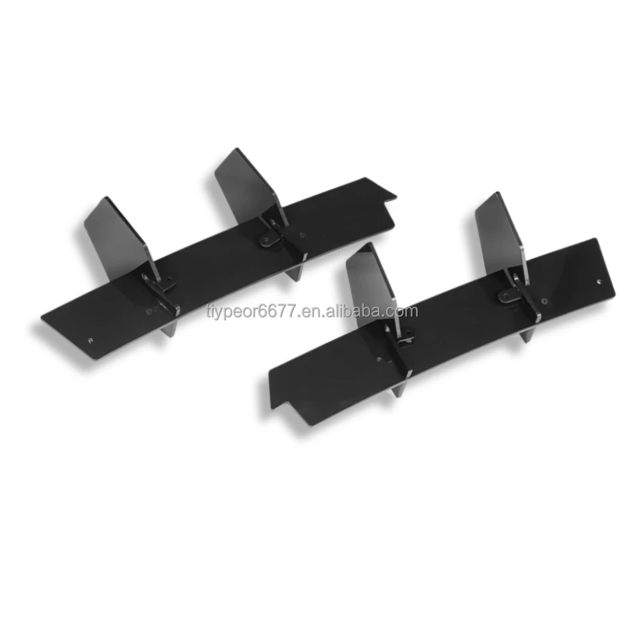 product tiypeor shark fin rear bumper diffuser for ford mustang 2015   2023 v2 style gloss black rear diffuser  rear side splitter-9