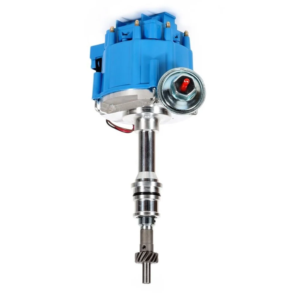 HEI Ignition Distributor JM6502BL PE330 With 65000V Coil Blue Cap for SBF Ford Small Block 260 289 302
