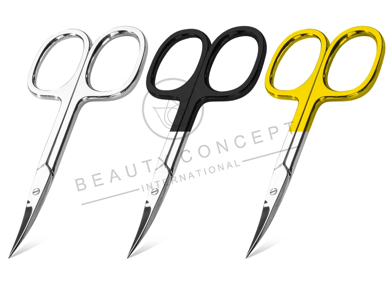 Premium Large Finger Loop Style Cuticle Scissors With Tower Tip Precise Cut for Manicure and Pedicure
