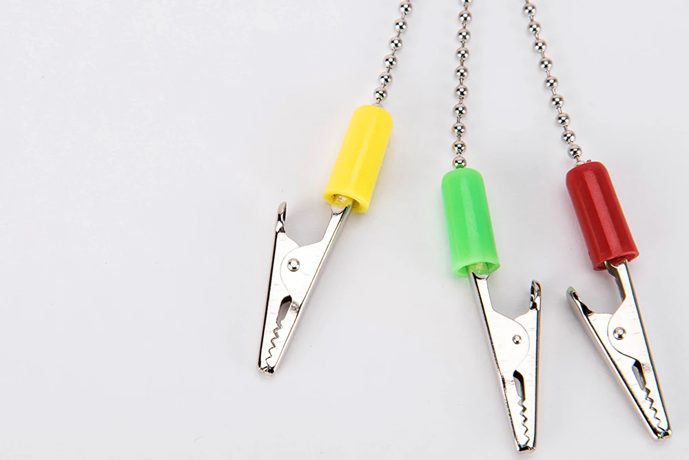 Colorful Metal Dental Napkin Holder Flexible Ball Chain Bib Crocodile