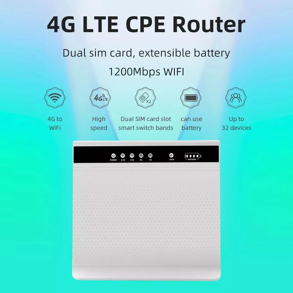Topleo Wifi Router Gigabit Openwrt Unlocked Modem 1200Mbps Wifi Router Table 4g with Sim Card Outdoor Wifi Router