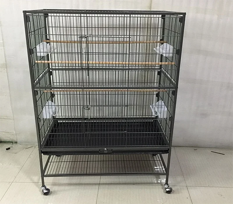 Large Bird Cage Parrot Finch Macaw Cockatoo Play Top Perch Grate Pet Supplies