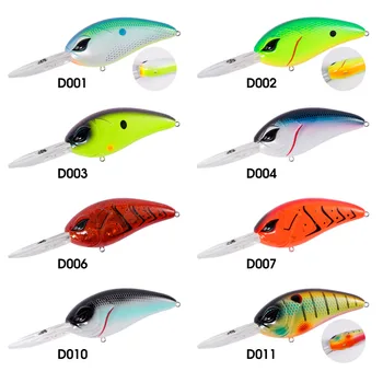Luya Bait Rock Little Fat Mino 80mm305g Vibrating Bead Perch Bow Plastic Artificial Hard Bait Without Hooks Fishing Bait – Hard Lure – view 5