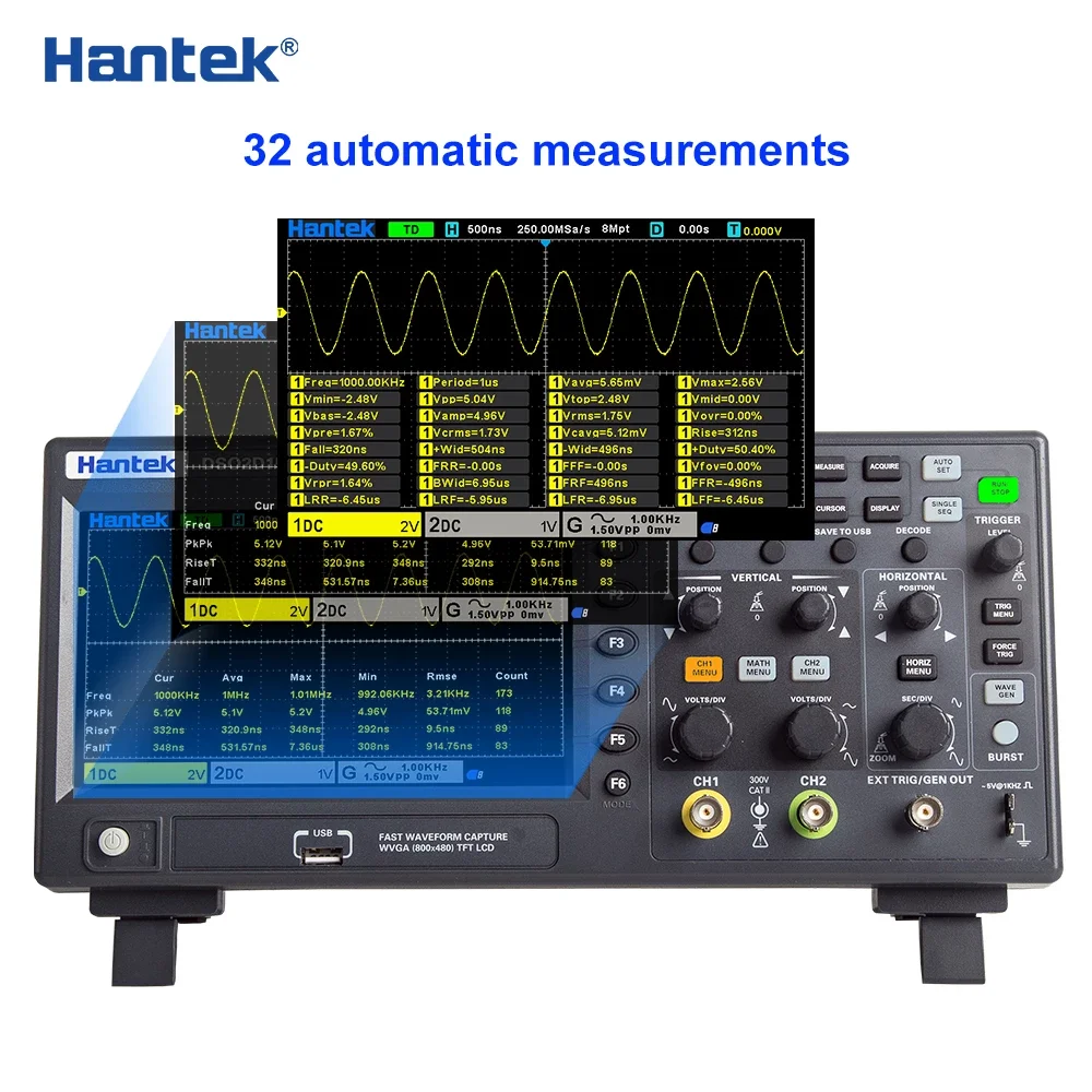 100mhz Digital Oscilloscope Hantek Dso2c10 Digital Oscilloscope Dual Channel 100mhz Bandwidth Handheld Economical Oscilloscope