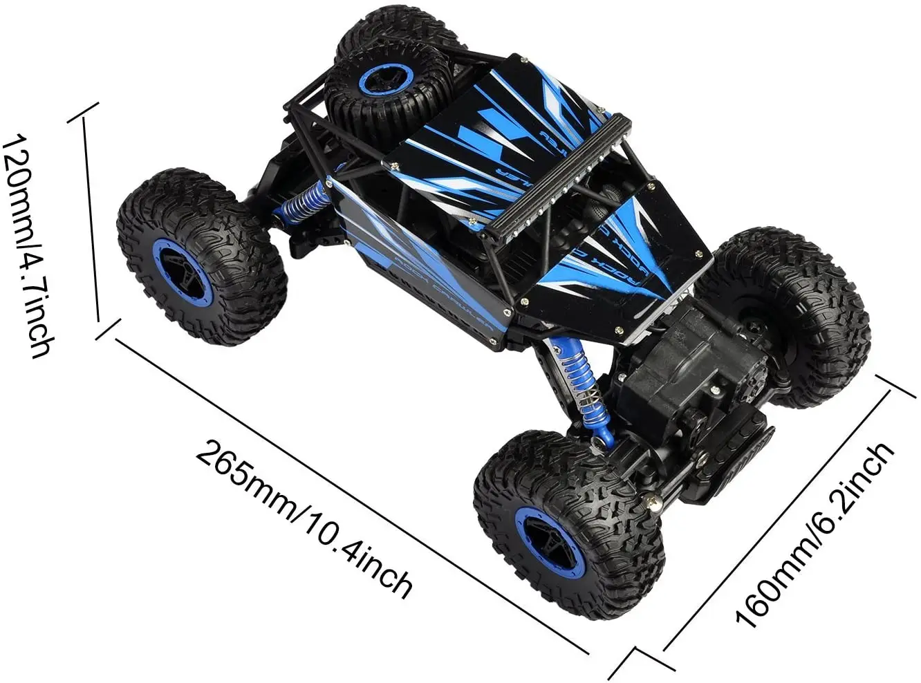 週刊MONSTER TRUCK 4WD LOS01026T1 1/18 Mini LMT 4X4 Brushed Monster Truck RTR