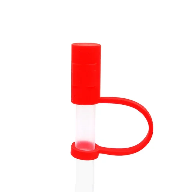 Eco-Friendly Fit Decorative PVC Silicone Straw Cover Splash Proof Plugs Bar Accessories Topper Sealing Drinking Tools