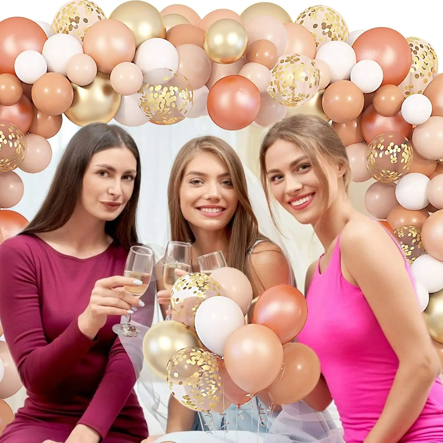 product rose gold balloon arch kit metallic macaron 4d foil balloons for graduation baby shower birthday  wedding decoration-6