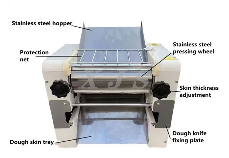 Sheeter Machine Component Stainless Steel Automatic Small Dough Sheeter Machines Dough Pressing ...