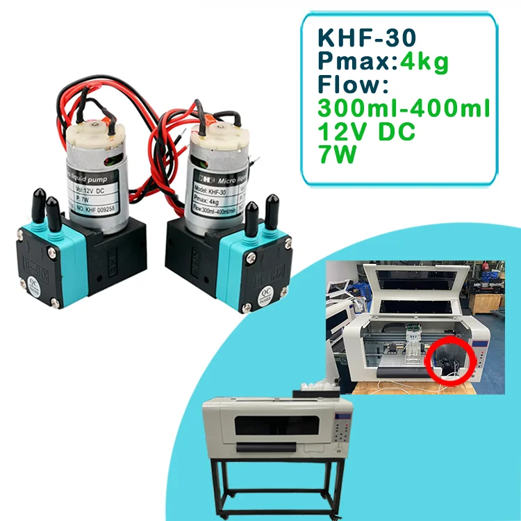 Powerful Lansong KHF-30 24V/12V DC Circulating Ink Pump 7W Eco-Solvent Compatible New DTF Printer Inkjet Accessory manufacture