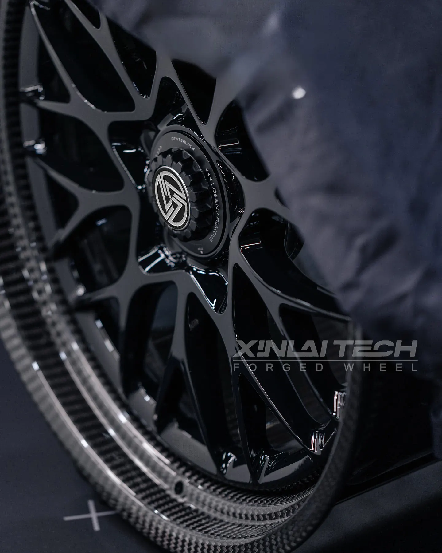 XL 2-piece Forged Carbon Fiber Wheel Gloss Matte Black 5x112 5x114.3 5x120 Carbon Fiber Forged Wheels 18 19 20 21 22 23 Inch - Image 2
