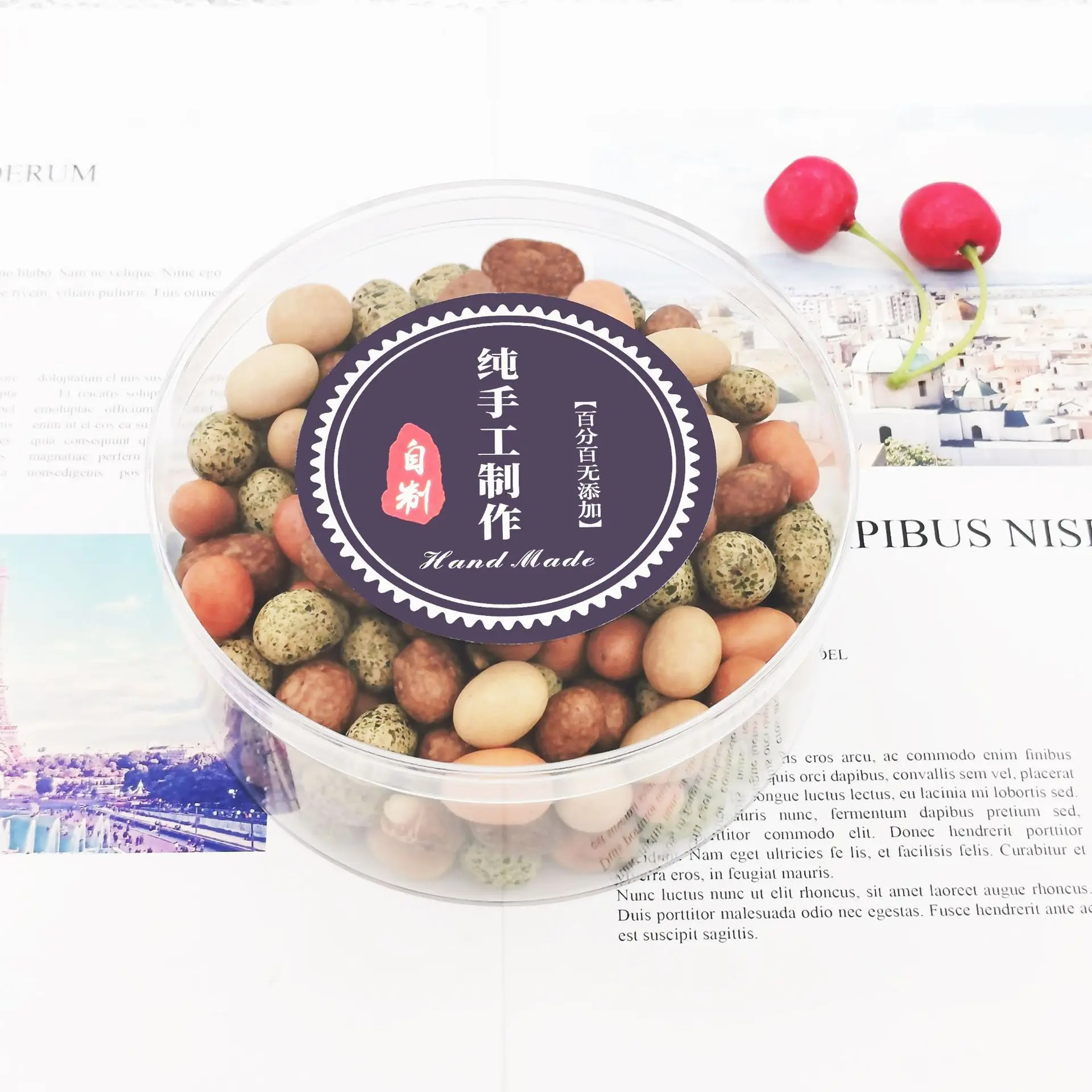 High Quality Round Plastic Food Containers Disposable Takeaway Dessert Cake Snack Packaging Box