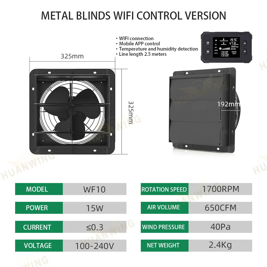 Industrial Agricultural Exhaust Fan, 10-24, 100-240V, Electric - detail 18