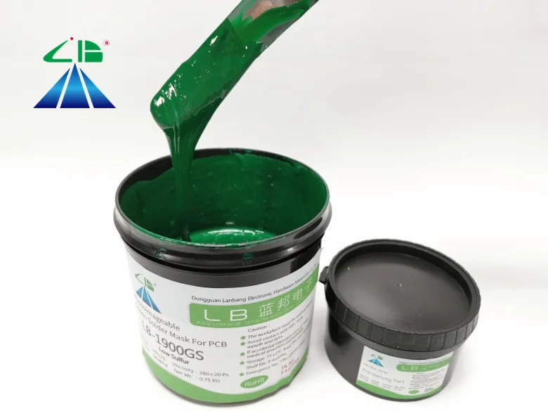 Green PCB Solder Resist Soldermask Ink Photoimageable Solder Mask