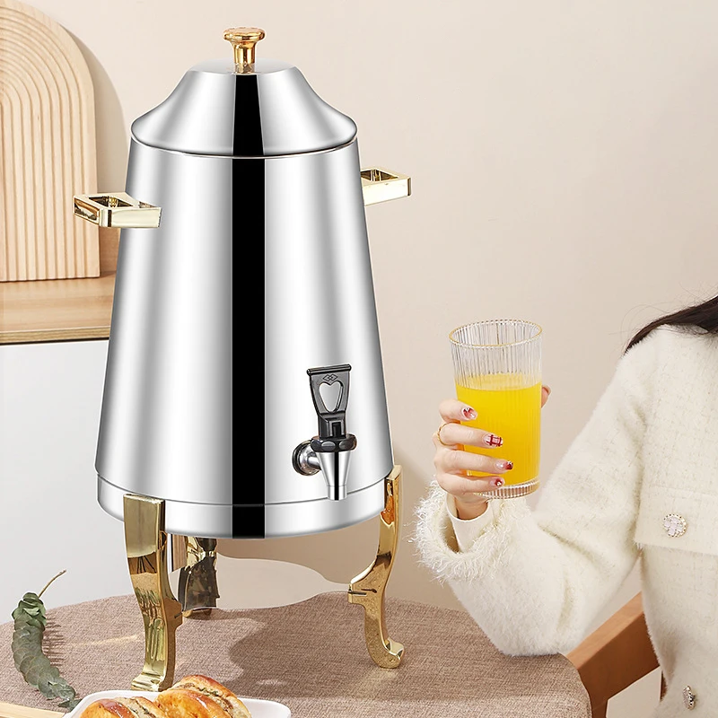 Drop Shipping Juice Dispenser Machine Gold PC Beverage 13L Stainless