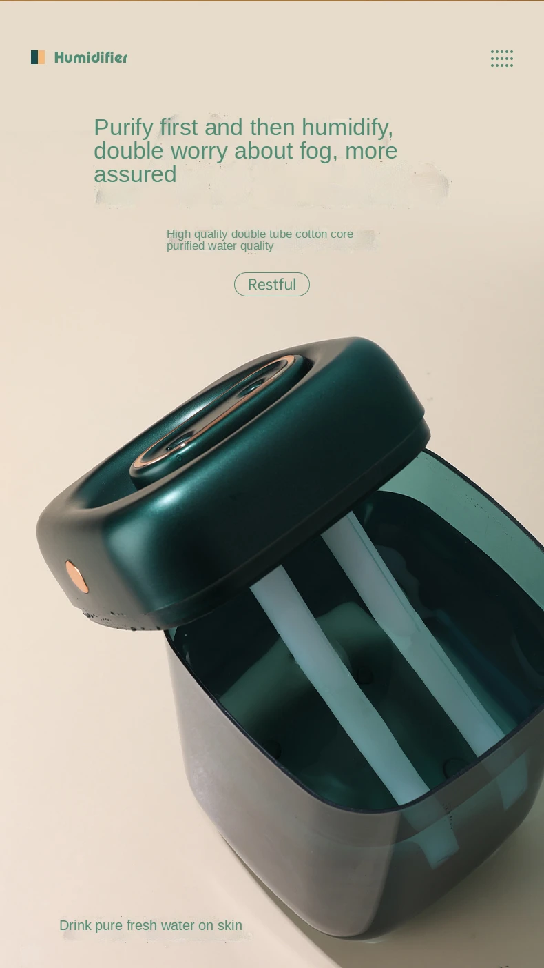 Mini Ultrasonic Atomizer Air Humidifier for Home Hotel