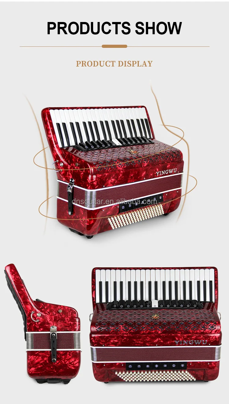 120 Bass 3 Chorus Keyboard Parrot Accordion,Yingwu Piano Accordion