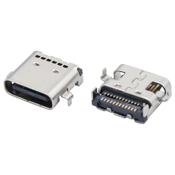 Type-C female 24Pin double row sinker type SMT Type-C connector USB C connector