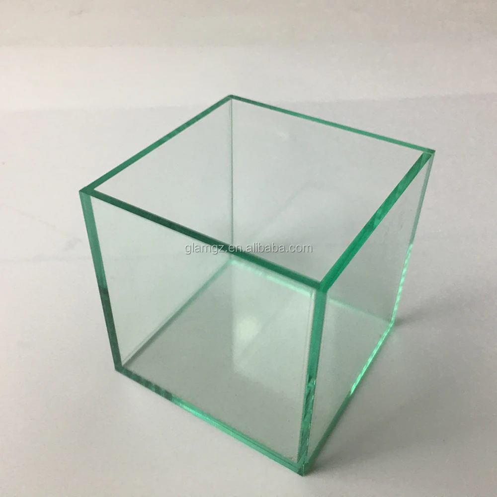 Customize acrylic flat box blue plastic display case plexiglass box