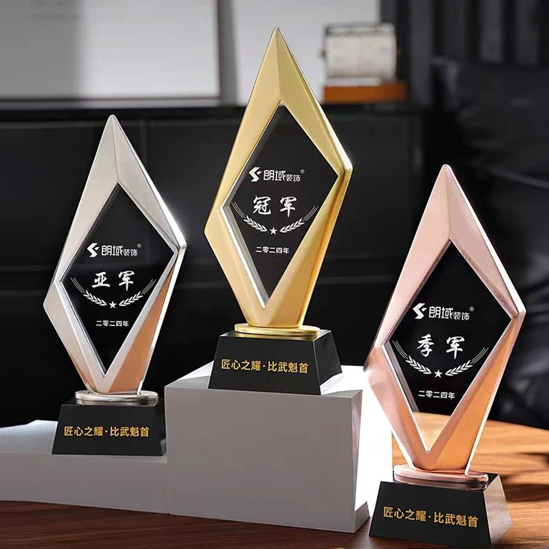 Small bridge Resin Metal  Gold/Silver/Copper Trophies Medals & Plaques Medal Plaque New Company's Bonus Souvenir